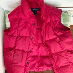 Lands End kids puffy vest - size 4 Girls
